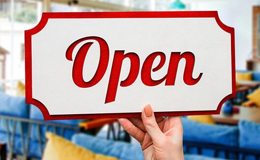 store open sign